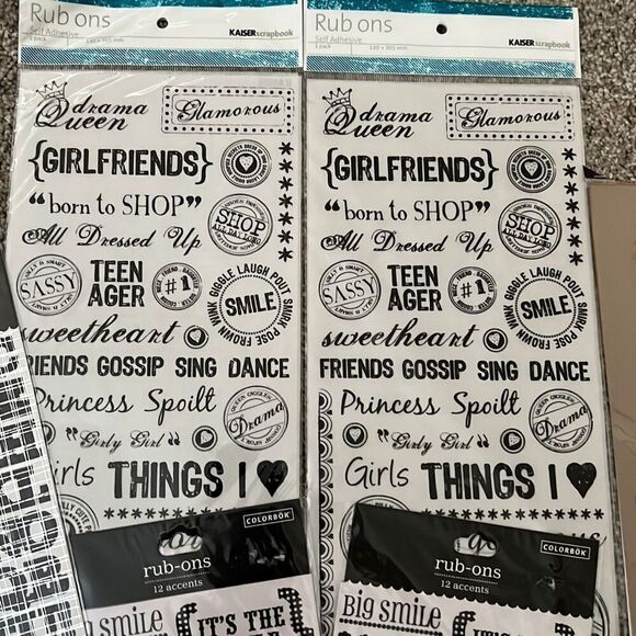 Scrapbooking Delight: Kaiser Rub Ons, Foil ABC Stickers, and More! - Picture 4 of 8